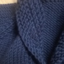 detail of shawl collar